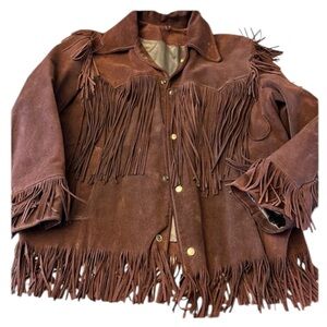 BUCKBOARD ⭐️ leather fringe jacket from 1969